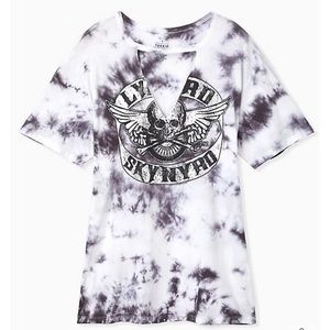 Torrid Relaxed Fit Plus Size Tie-Dye Woman’s Lynyrd Skynyrd Band Tee Size 0